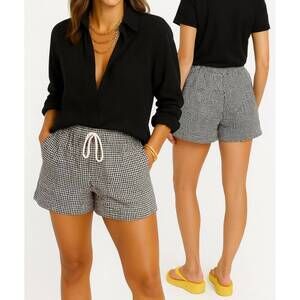 NEW SHANNALEE slc cutie b&w checkers short in black & white